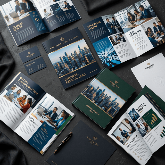 MG Digital Press Ricoh Pro C7500 high volume 5-color print output - premium brochures